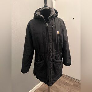 Carhartt Black Hooded Jacket size M